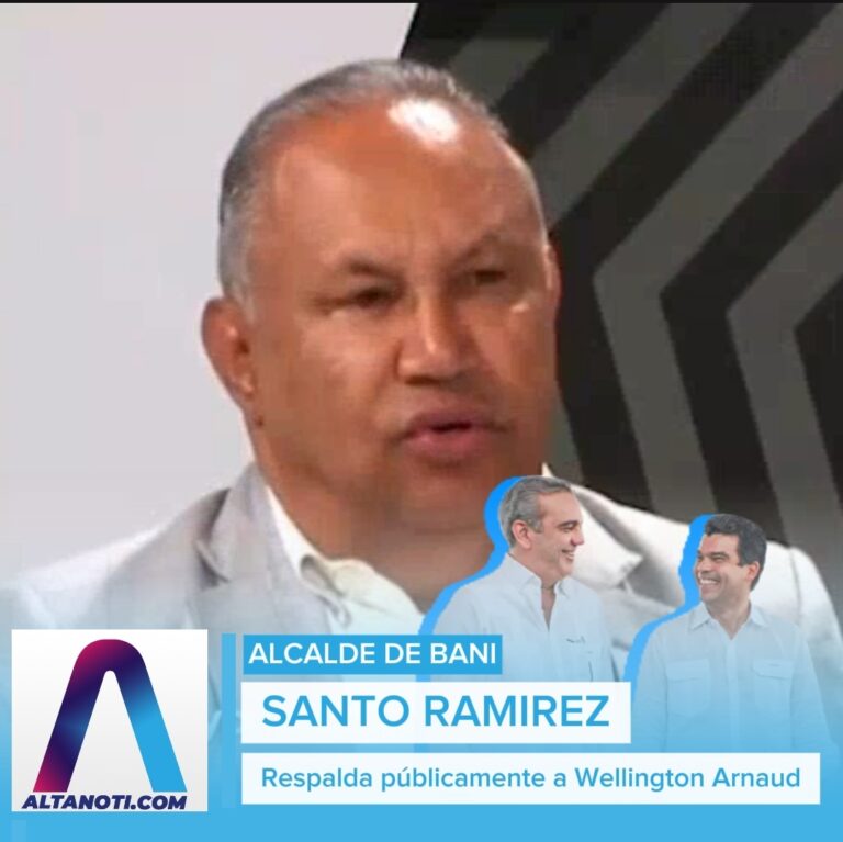 Alcalde de Baní, Santo Ramírez, respalda públicamente a Wellington Arnaud.